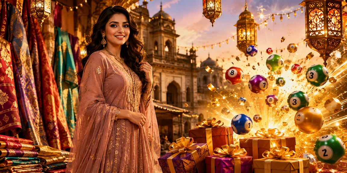 রাজশাহীতে ঈদ উৎসবে লটারি গেম খেলছেন স্থানীয় বাসিন্দা